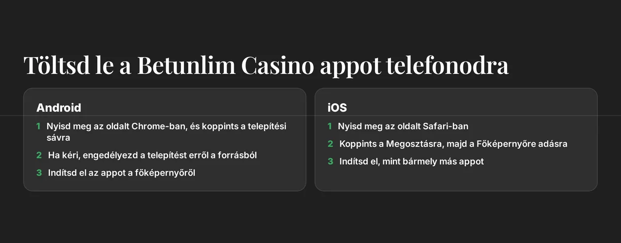 Nézd meg a telepítési lépéseket.